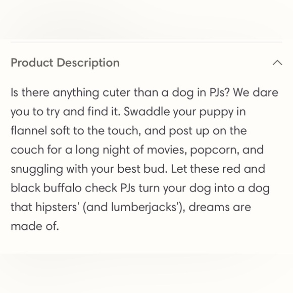 Fabdog 12 S Red Black Buffalo Check Plaid Cotton Fleece Dog Pajamas PJs NEW NWOT - Picture 10 of 10